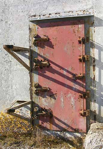 block house door