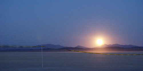 full moon on Saturday evening