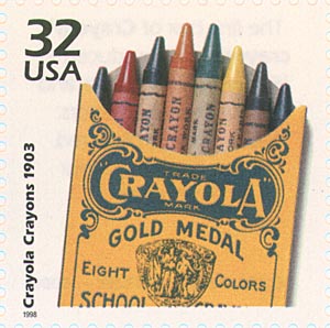 Crayon commemorative stamp
